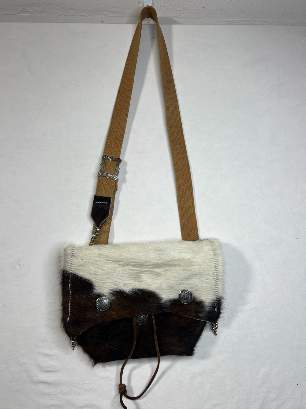 Handcrafted Real Cowhide Fur Crossbody Purse